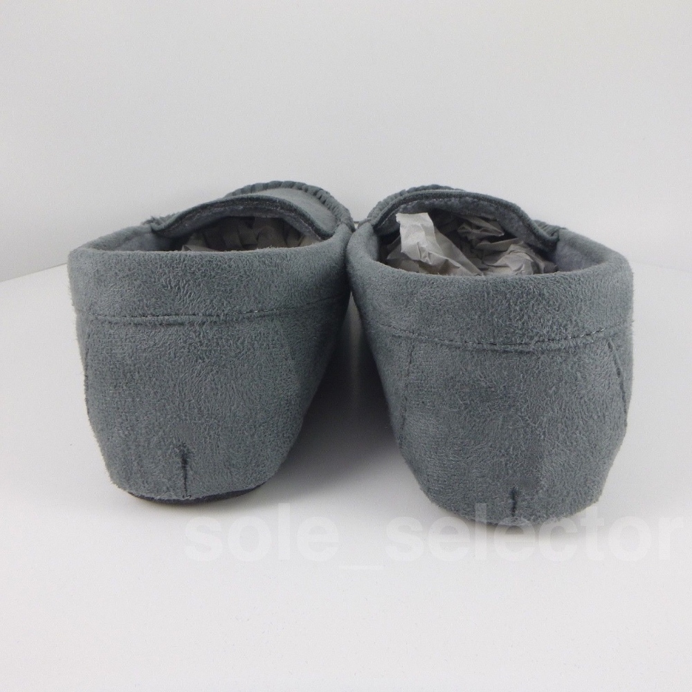 NWT Polo Ralph Lauren Moccasin Slippers Grey - Picture 6 of 7
